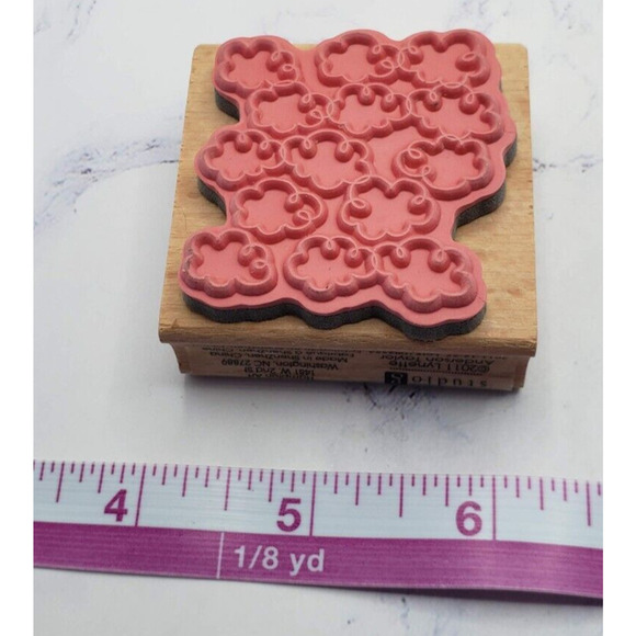 Hampton Art Studio G Lynette Anderson Taylor Fluffy Clouds Rubber Stamp - Picture 2 of 7